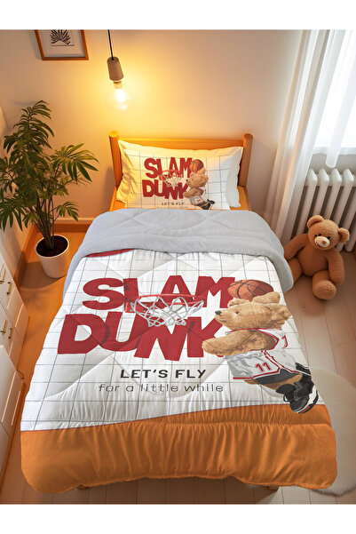 Evmila Πάπλωμα και σετ ύπνου διπλής όψης Wellsoft 160x220 εκ. με μοτίβο Teddy...