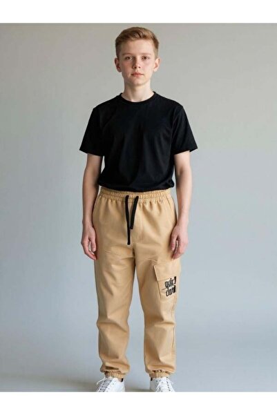 Zekids Φούτερ για αγόρια με απαλή υφή από βαμβακερό πόδι με ελαστικό πάτο