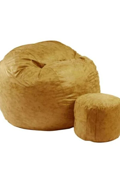 Pufrelax Set Fotoliu King Size cu Otoman (suport picioare) si Perna, Material...