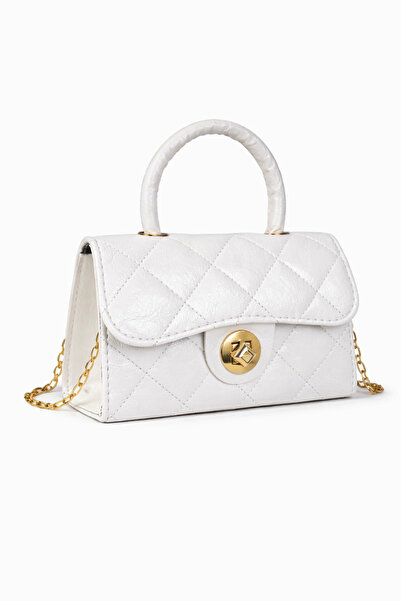 Ayhan Kundura Patent Leather Gold Chain Evening Dress Casual Women's Bag
