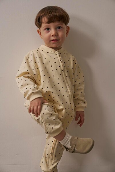 Oh La La Koala For Little Ones Little Spot Zippered Baby Jumpsuit