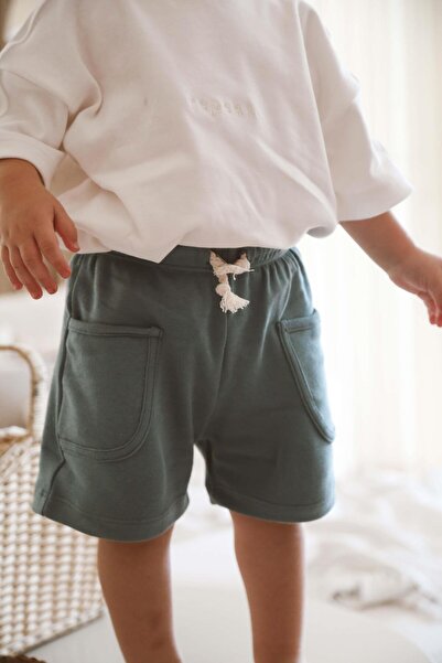 Oh La La Koala For Little Ones Yeşil Basic Cepli Çocuk Şort