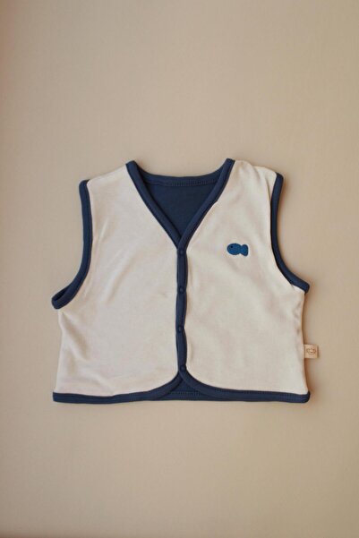 Oh La La Koala For Little Ones Balık Nakışlı Çift Taraflı Yelek