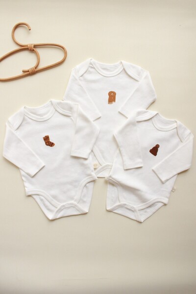Oh La La Koala For Little Ones 3-Piece Autumn Series Long Sleeve Snap Fastene...
