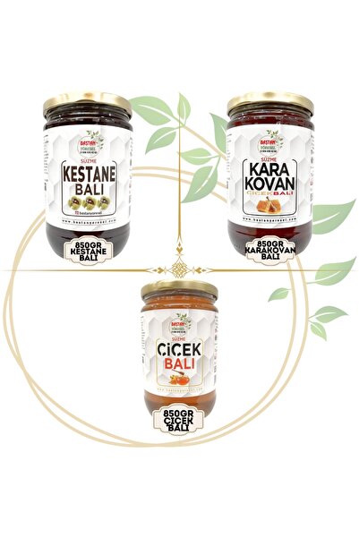 Baştan Yöresel 850gram Karakovan 850gram Çiçek 850gram Kestane Balı