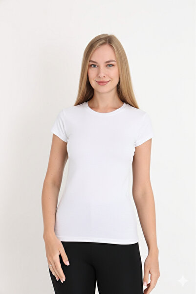 MissKATRE Γυναικείο μισό μανίκι λευκό μπαντάζ