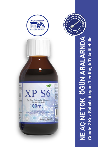 İmmu-Nat Xp S6 Sıvı Bitki Ekstraktları Karışımı 300 Ml