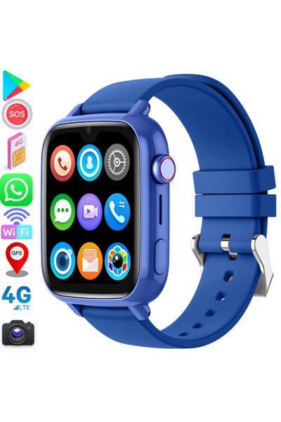 wirsen Ceas inteligent pentru copii, 4G cu GPS, WhatsApp, buton SOS, apeluri ...