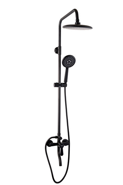 Trendy's Στήλη ντους TRENDY'S, λεπτή, με τρεις λειτουργίες, ματ μαύρο