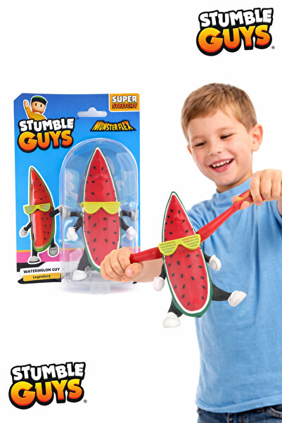 TOYFEST شخصية ووترميلون غاي من سلسلة ستامبل جايز مونستر فلكس، مجسم مرن بطول 1...