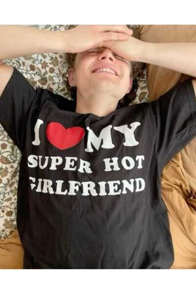 Kalic Studio Îmi iubesc prietena super sexy supradimensionat tricou