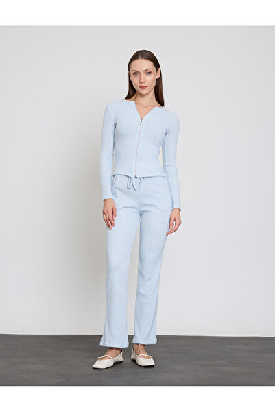 BGN workshop Cardigan-Trousers Suit with Zipper Detail