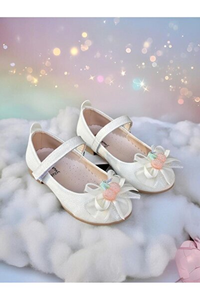 Minican Girl's Sparkling Ballerinas |   Stone Bow |   Casual & Special Occasi...