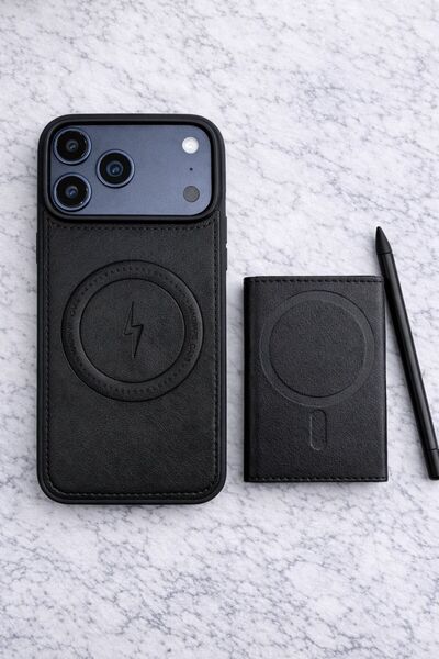 madamcase حافظة متوافقة مع هاتف Apple iPhone 18 Pro Max باللون الأسود مع ميزة...