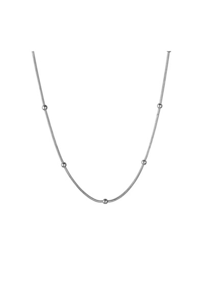 Siya Silver Non-Tarnish Steel Dorica Bulk Chain Necklace - Gift Boxed 45 cm