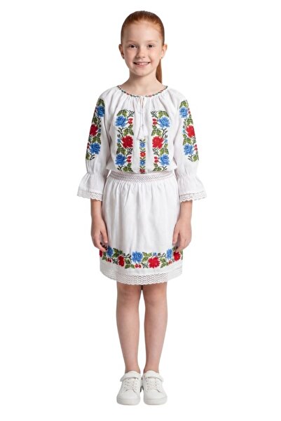 rody's forever Φόρεμα για κορίτσια F26 λευκό/πράσινο τύπου κοστούμι, 16 ετών ...