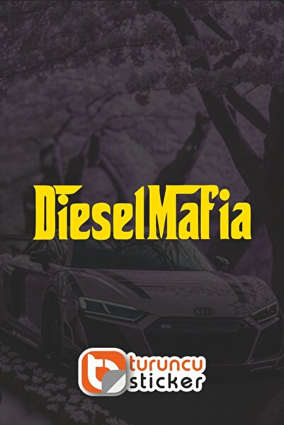 Turuncu Sticker ملصق ديزل مافيا 20x5 سم - ملصق للسيارة - المحرك - اللابتوب - ...