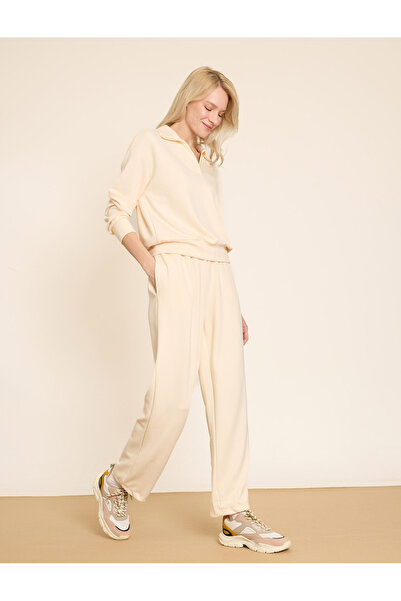 BGN workshop Viskon Karisim V-Yaka Sweatshirt&Pantolon Set
