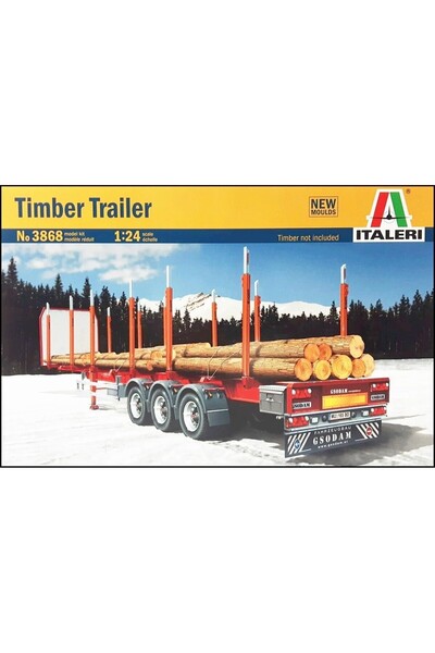 İtaleri 3868S 1/24 Ölçek, Timber Trailer Tır Dorsesi, Plastik Model kiti