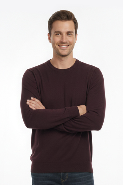 Pulltonic Чоловічий велосипедний комір М'який светр