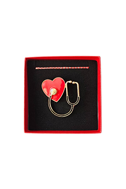 Abundo Heart Stethoscope Brooch