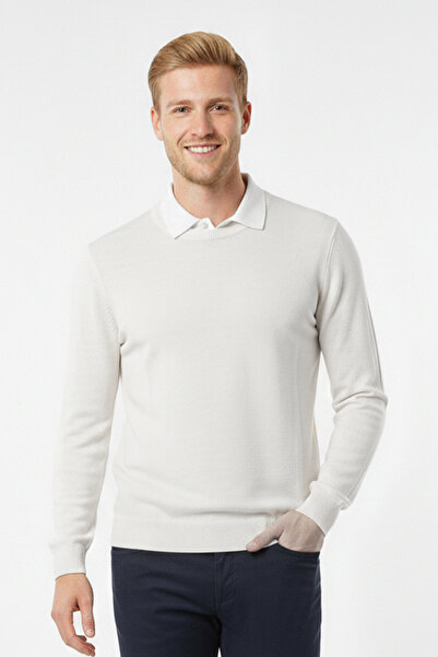 Pulltonic Мъжки мек пуловер с велосипедна яка