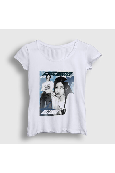 Presmono Women's White Fashion Asa Babymonster T-Shirt 591868Tt