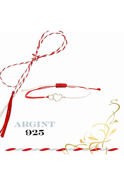 OEM Martisor 925 silver bracelet - double heart and balls - image 1 Martisor ...