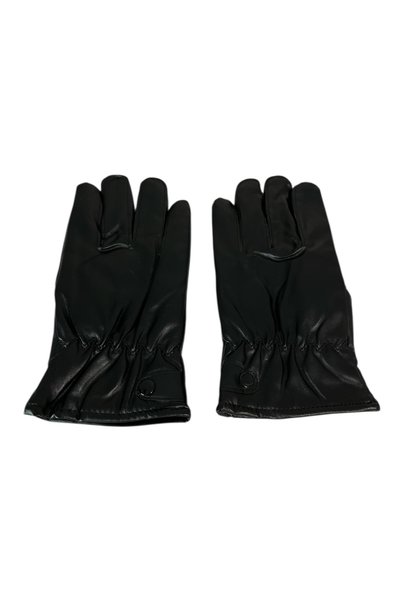 stravis Black Leather Gloves