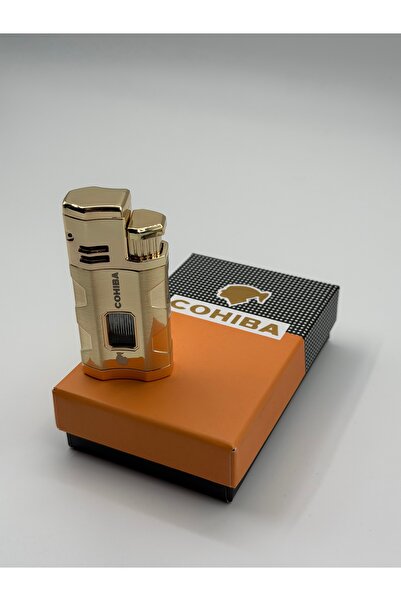 COHİBA 3 Torch Gold Patron Puro Çakmak