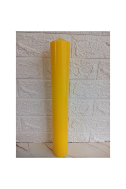 Lumanarela Lumânare de nuntă/botez, culoare galbenă, Lumanarela, 6x41cm