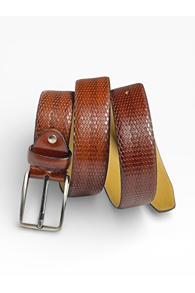 G-Atlantic Men’s 35mm Genuine Leather Formal Belt – Premium Textured Finish, ...