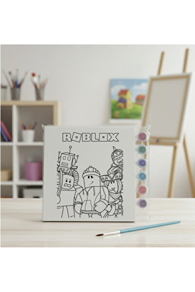 Öğretmenden Roblox 20x20 tuval boyama seti