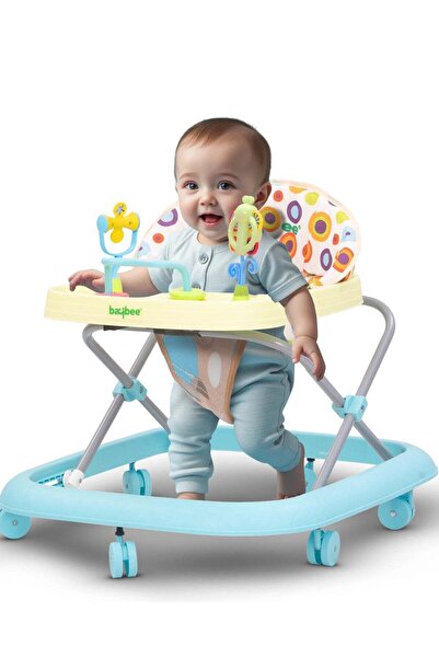 BAYBEE مشاية أطفال Elzo للأطفال مع ارتفاعين قابلين للتعديل و4 مقاعد قابلة للت...