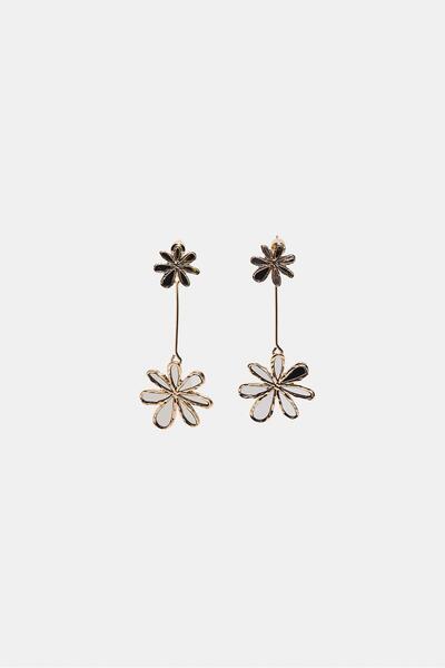Stradivarius Flower dangle earrings