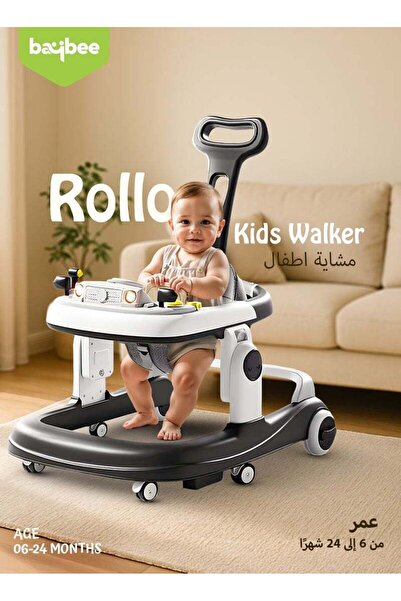 BAYBEE 3 in 1 Rollo Baby Walker for Kids, Parental Push Handle, 5 Adjustable ...