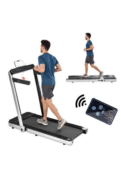 Fitness World Foldable treadmill holds 100 kg , 1.5 HP, digital display, remo...