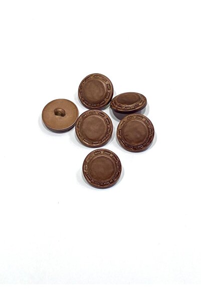 karantuhafiye زر سترة إيطالي / D مظهر جلدي / أسمر ضارب للصفرة / طقم من 6 قطع ...