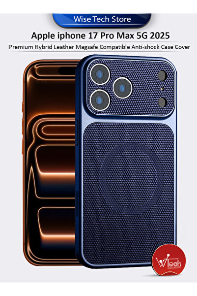Wtech Apple iphone 17 Pro Max 5G 2025 Premium Hybrid Leather Magsafe Compatib...