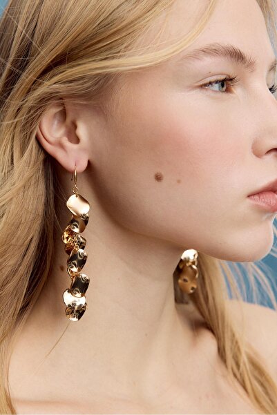 Stradivarius Mini madalyon sallantılı küpe