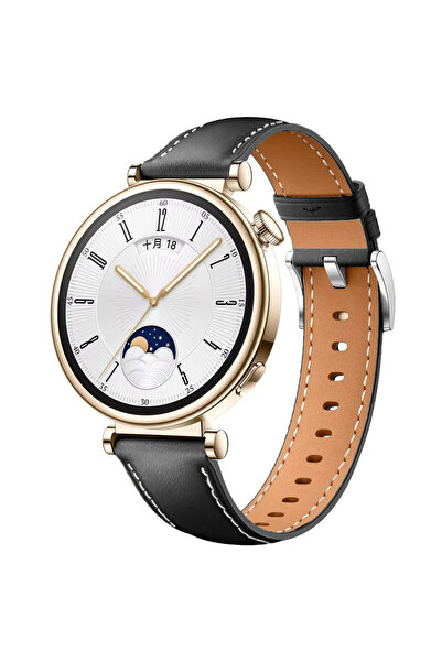 Sneezy حزام جلدي أنيق وعصري مع مشبك معدني فضي متوافق مع ساعة هواوي GT4 مقاس 4...