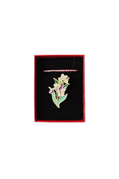 Abundo Iris Bouquet Brooch