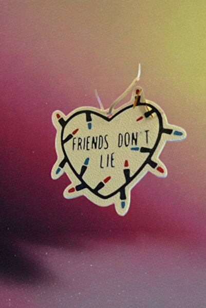 Lades سلسلة مفاتيح وزينة بتصميم "الصداقة لا تكذب" من سترانجر ثينجز - ديكور مس...