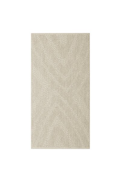 DavidaHome Carpet, cross, indoor / outdoor, beige, 80 x 200 cm