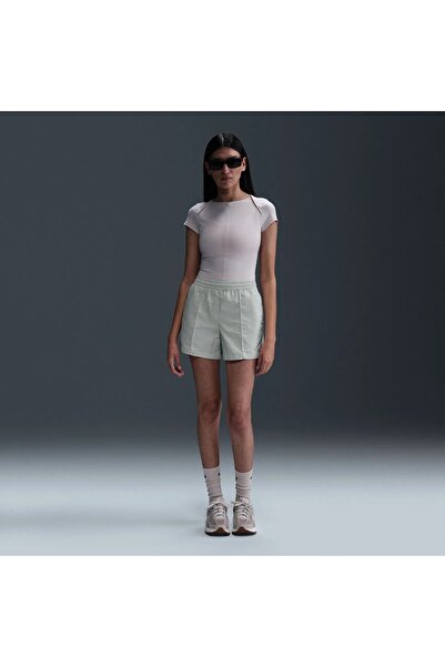 Nike شورت رياضي أساسي للسيدات باللون الرمادي / FV6622-034