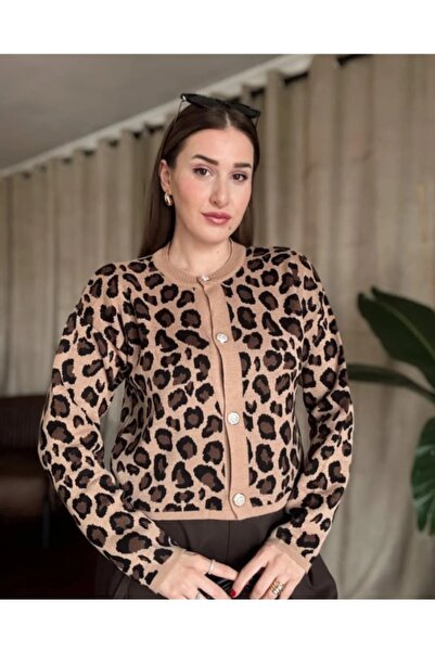 Erdem Leopar hırka boy 51 Göğüs 48