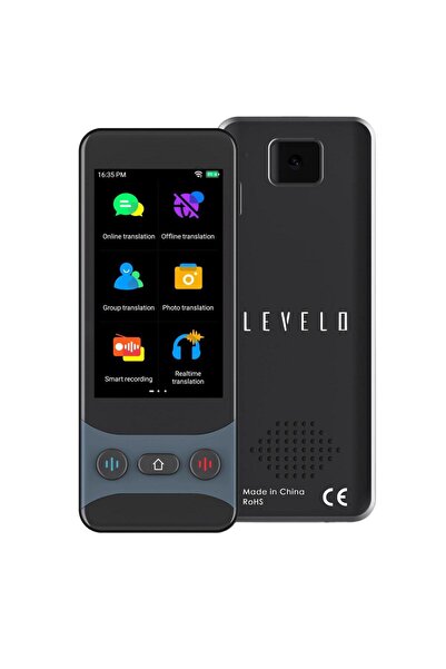 Levelo مترجم FluentLink الذكي الصوتي، يعمل دون اتصال بالإنترنت وعبر الإنترنت،...