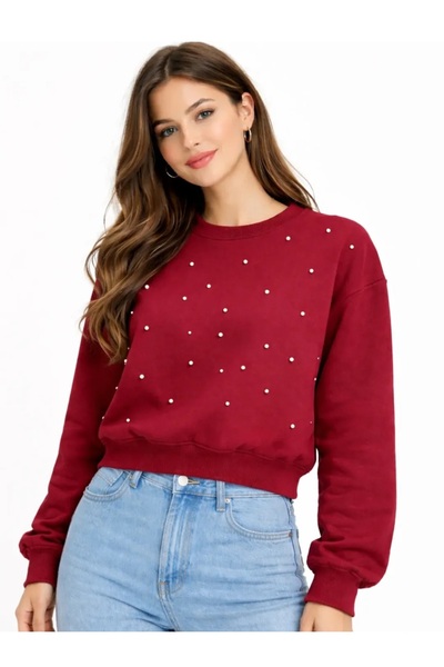 Erdem Bordo taşlı 3 iplik sweet S/M