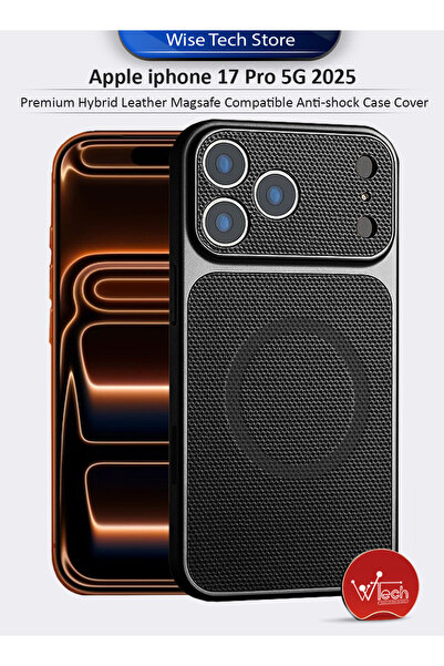 Wtech Apple iphone 17 Pro 5G 2025 Premium Hybrid Leather Magsafe Compatible A...