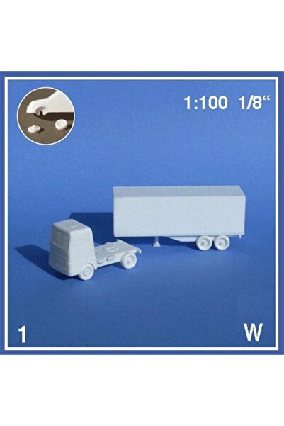 Genel Markalar Schulcz 340471 1/100 Ölçek, Kısa Kasalı Tır Kamyon-Beyaz-1 Adet